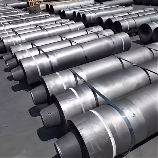 RP HP UHP Grade Graphite Electrode 350mm 300mm 250mm 225mm 200mm 150mm Graphite Electrodes with 3tpi 4tpi Nipples