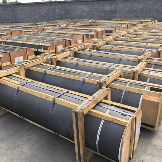 Безупречный графитовый электрод HP диаметром 350 мм.