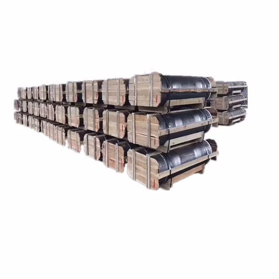 Высококачественные графитовые электроды HP с низким сопротивлением диаметром 350 мм.